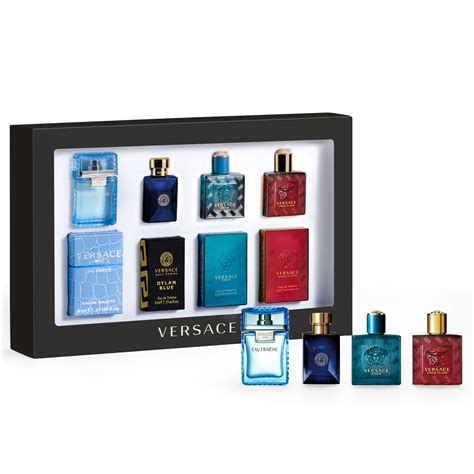 versace perfume set for men|versace men's mini gift set.